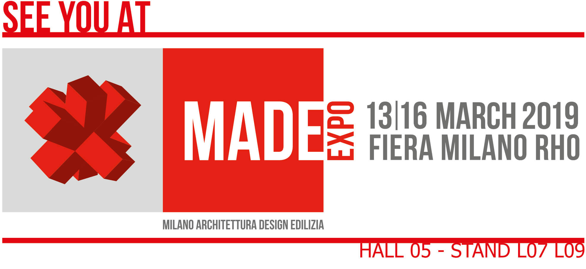 Made Expo 2019 — Milan Fairgrounds, Rho